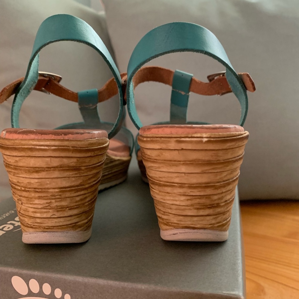 Spring Step T Strap Sandal turquoise - Picture 4 of 6